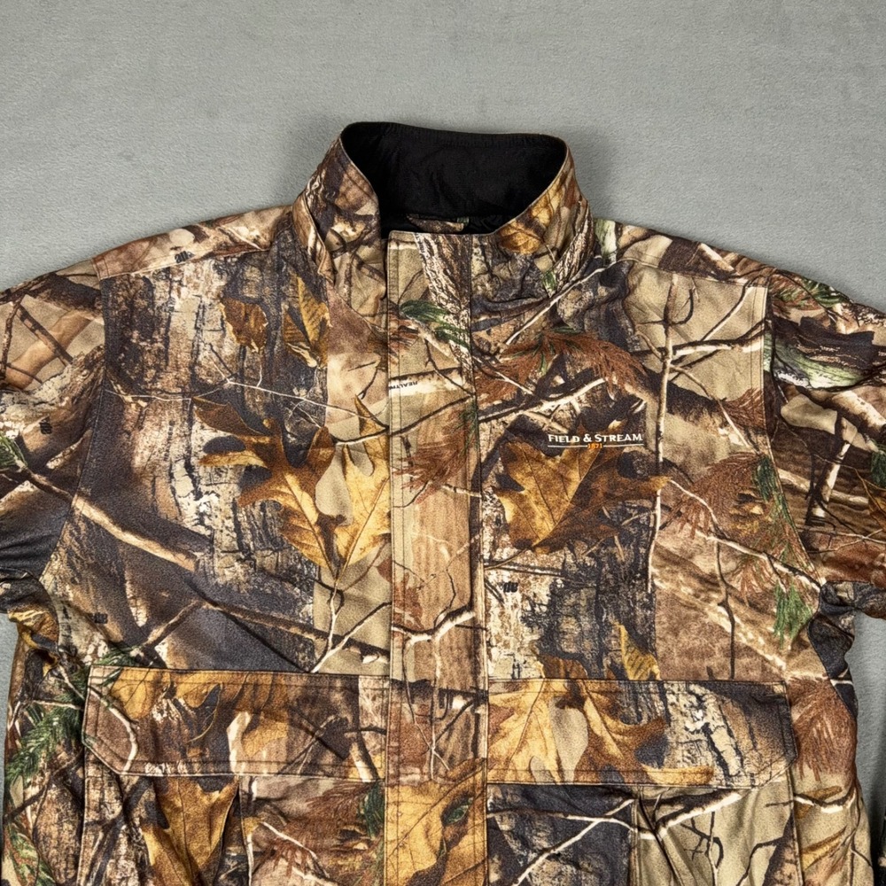 Field & Stream Mens Realtree Camo Hunting Jacket Small Insulated Full Zip Brown - Picture 2 of 8